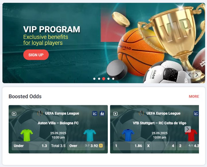 22Bet Mozambique welcome screen